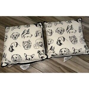Dog Lovers Decorative Pillows. 2 Pillows Offered
